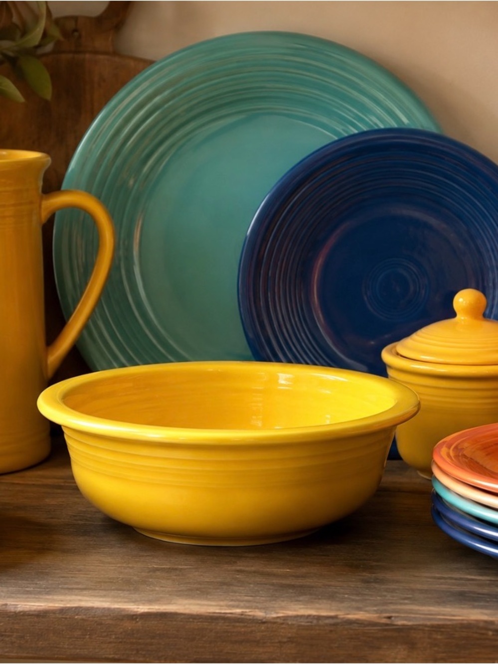 🌻 VTG Fiesta Sunflower Yellow medium serving bowl 19oz